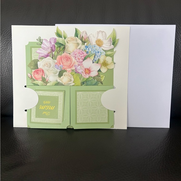 Floral Best Mom Ever Pop Up Card - Picture 2 of 7